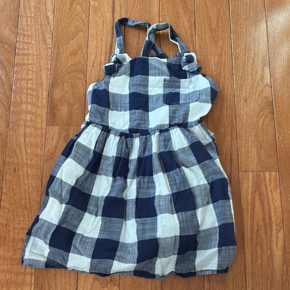 Blue and White Plaid Dress, cat and Jack 5t